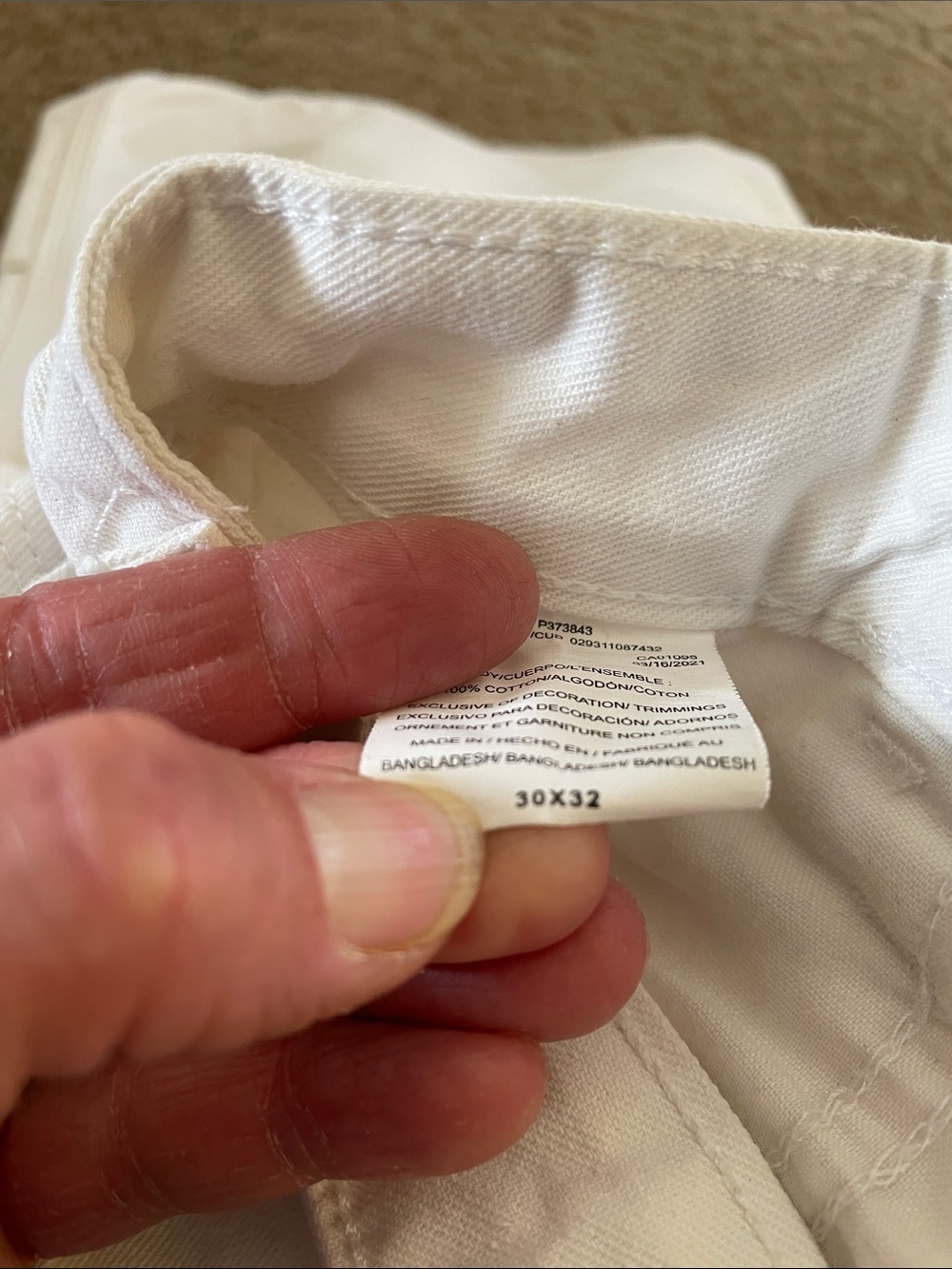 Dickies White Women's Carpenter Pants - Picture 4 of 4